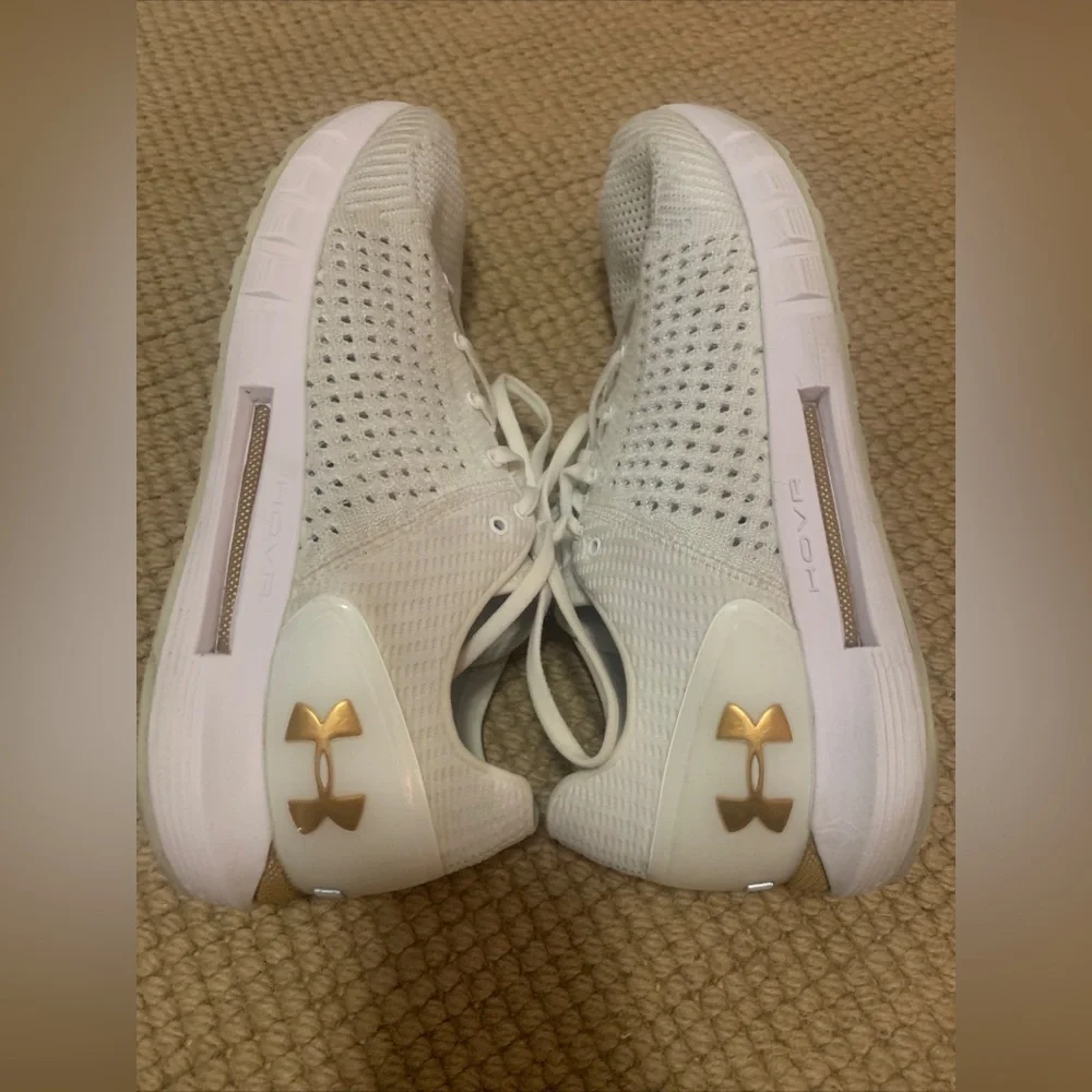 Men’s Running Training Athletic Shoe Size 13 Under Armour HOVR Sonic White Gold - Picture 2 of 11